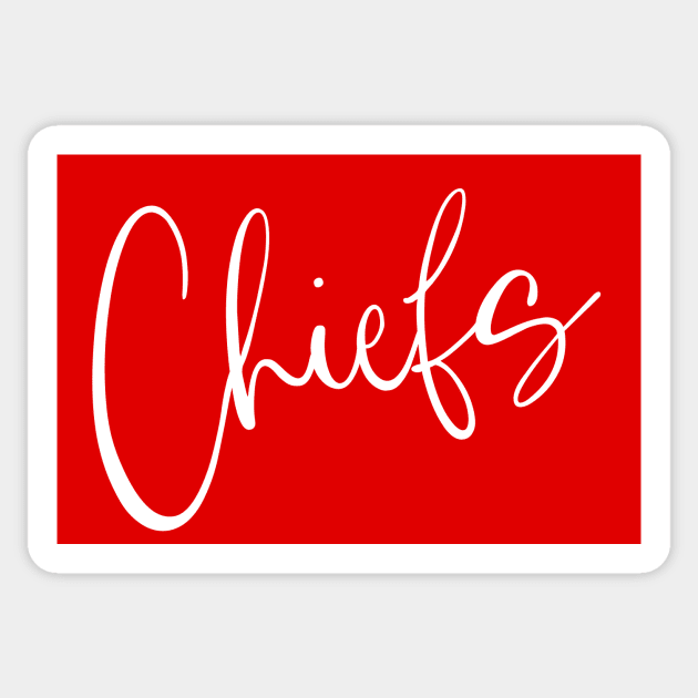 Chiefs Elegant Typography Sticker by k8creates